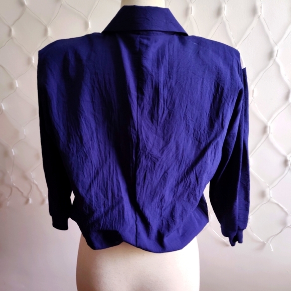 Vintage 80s Sportswear Pullover Top / Nautical Theme / Medium - Picture 5 of 7